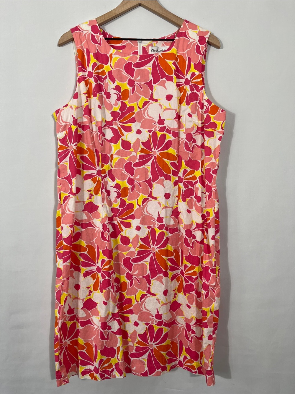 Chadwicks Pink Floral Sleeveless Shift Dress